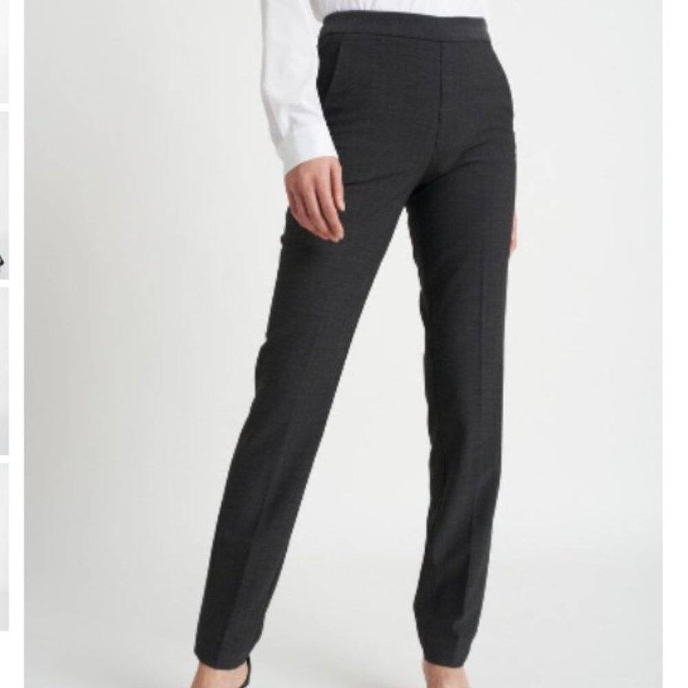 KIT AND ACE GO-TO TROUSER IN CHARCOAL